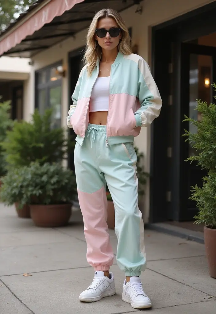 25 Chic Nike Dunks Outfit To Copy Right Now - 1. Sporty Chic with Track Pants