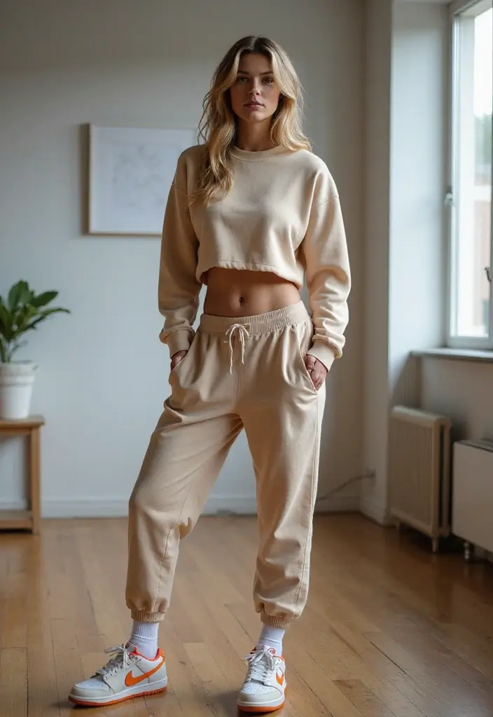 25 Chic Nike Dunks Outfit To Copy Right Now - 5. Classic Jogger Look