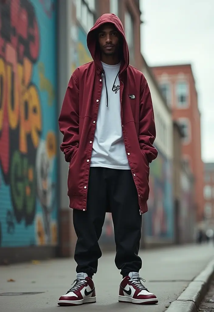 25 Chic Nike Dunks Outfit To Copy Right Now - 6. Streetwear Inspired Layers