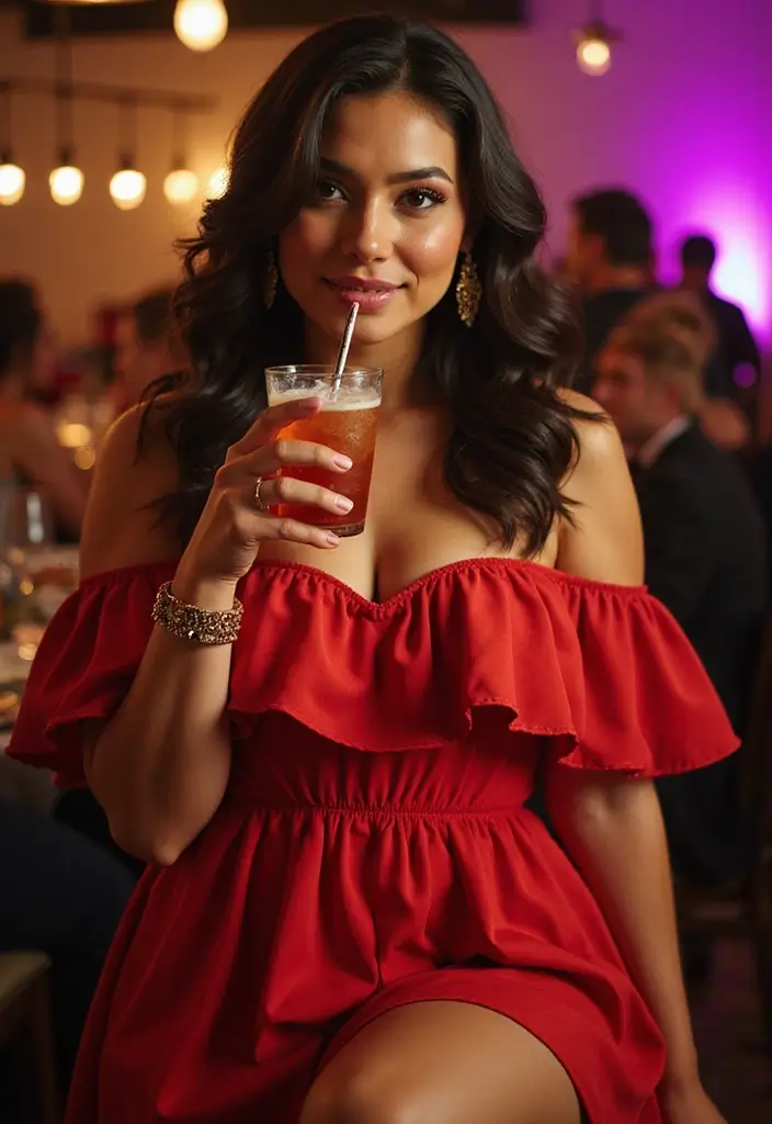 25 Drinks Outfit Evening Styling Tips To Wear With Confidence - 20. Experiment with Frills and Ruffles