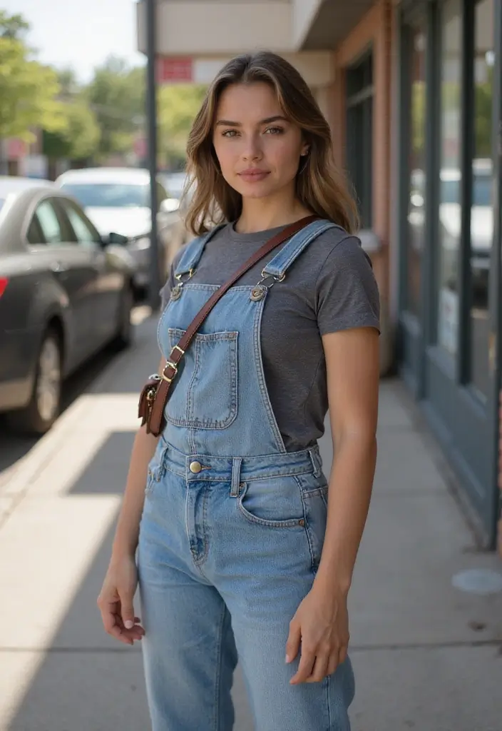 25 Fresh Bitmoji Outfit Ideas You Need To Try - 16. Trendy Overalls for Casual Days