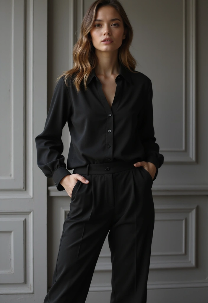 25 Fresh Bitmoji Outfit Ideas You Need To Try - 17. Classy Monochrome Outfit