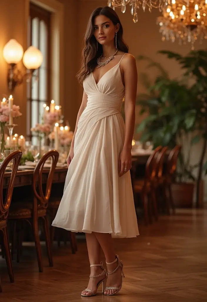 25 Fresh Bitmoji Outfit Ideas You Need To Try - 22. Chic Midi Dress for Special Occasions