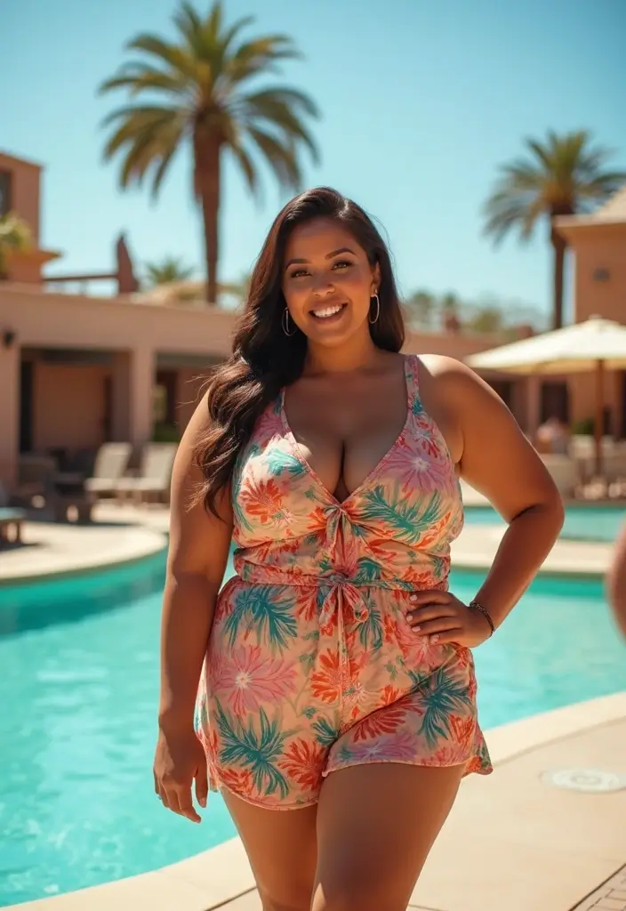 25 Must-Try Vegas Outfit Ideas Combos This Season - 4. Playful Romper