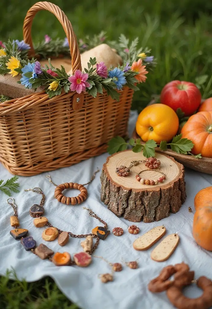 25 Picnic Outfit Ideas Styling Tips To Wear With Confidence - 12. Nature-Inspired Accessories