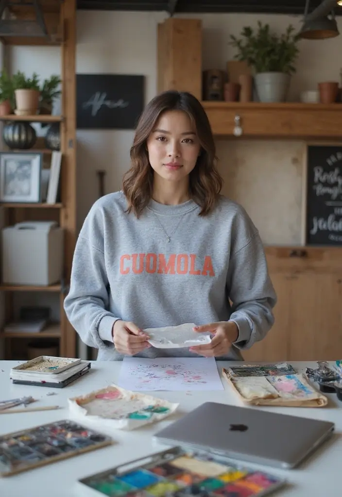 25 Stylish Grey Sweatshirt Outfit Ideas For Every Occasion - 17. Effortless DIY Look