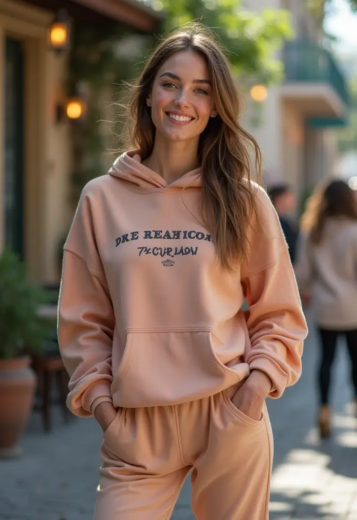 25 Wide Leg Leggings Outfit Ideas That Feel Effortless - 8. Statement Graphic Hoodie