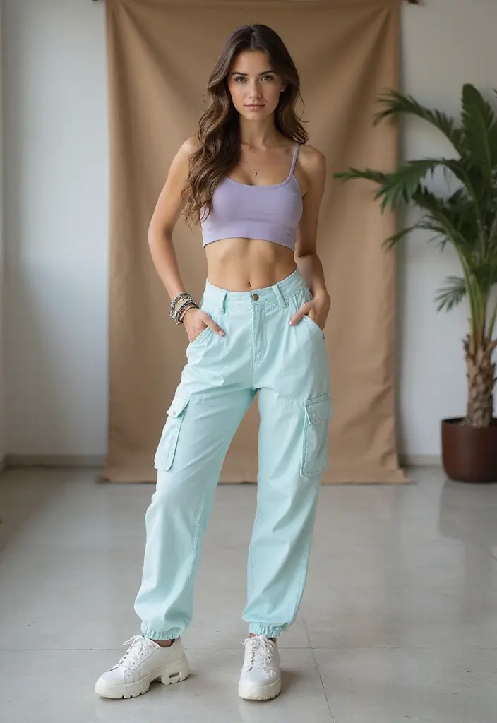 26 Dti Kawaii Outfit Theme Looks That Will Upgrade Your Wardrobe - 24. Kawaii Cargo Pants