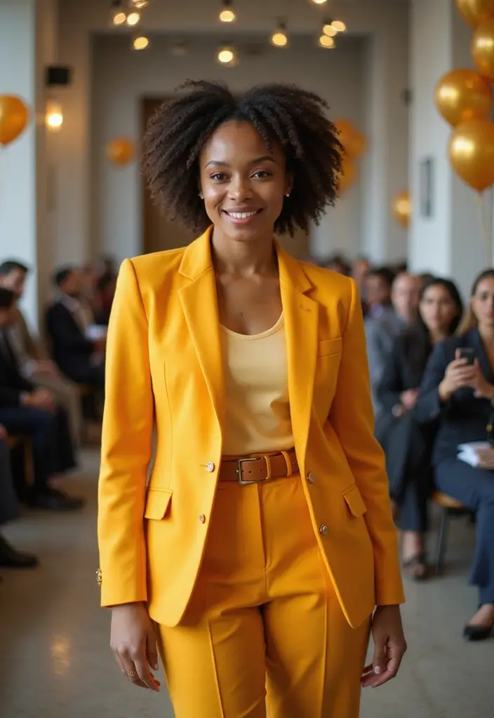 26 Graduation Outfit Ideas Black Women Looks That Will Upgrade Your Wardrobe - 11. Brightly Colored Suits