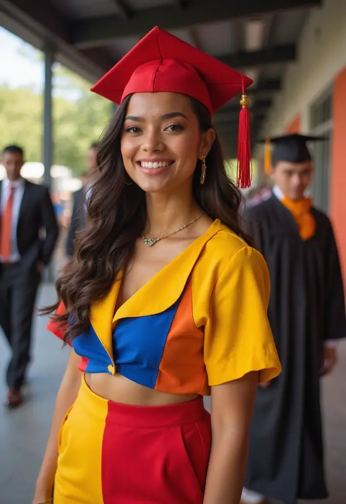 26 Graduation Outfit Ideas Black Women Looks That Will Upgrade Your Wardrobe - 18. Color-Blocked Outfits