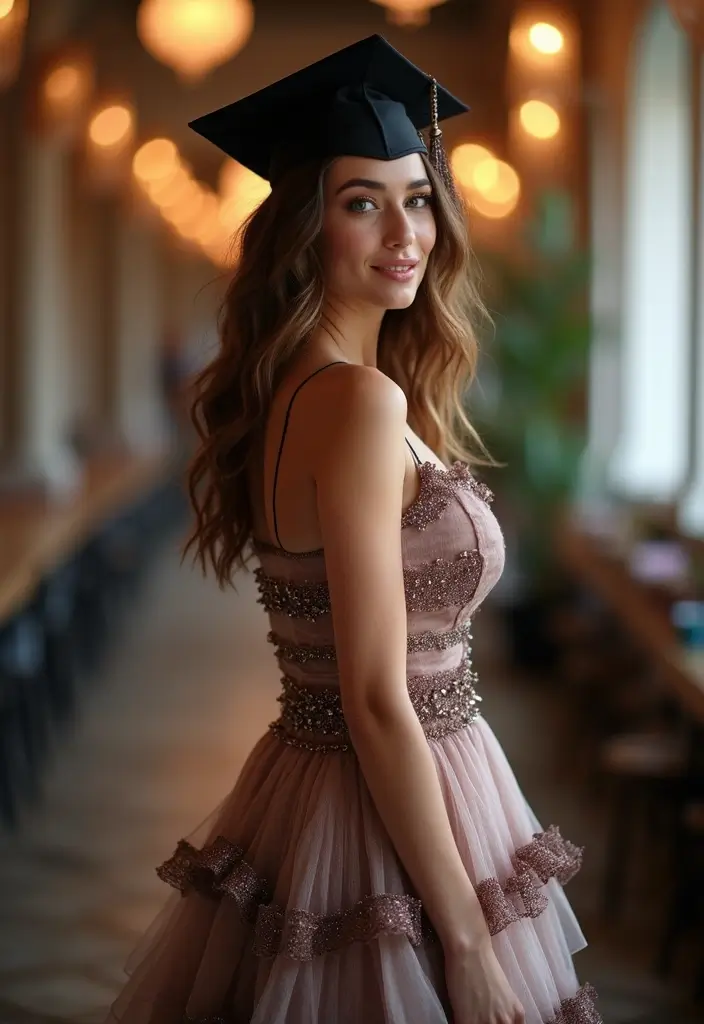 26 Graduation Outfit Ideas Black Women Looks That Will Upgrade Your Wardrobe - 24. Layered Dresses