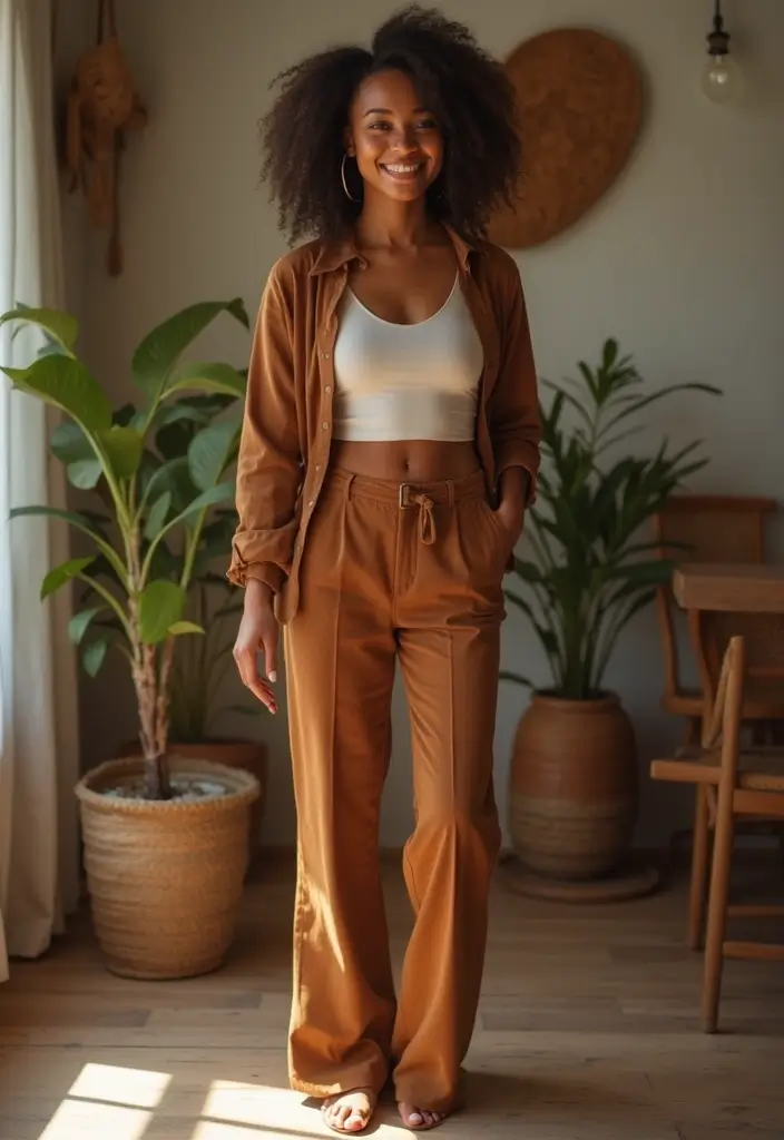 26 Outfit Brown Pants Styling Tips To Wear With Confidence - 26. Stay True to Yourself