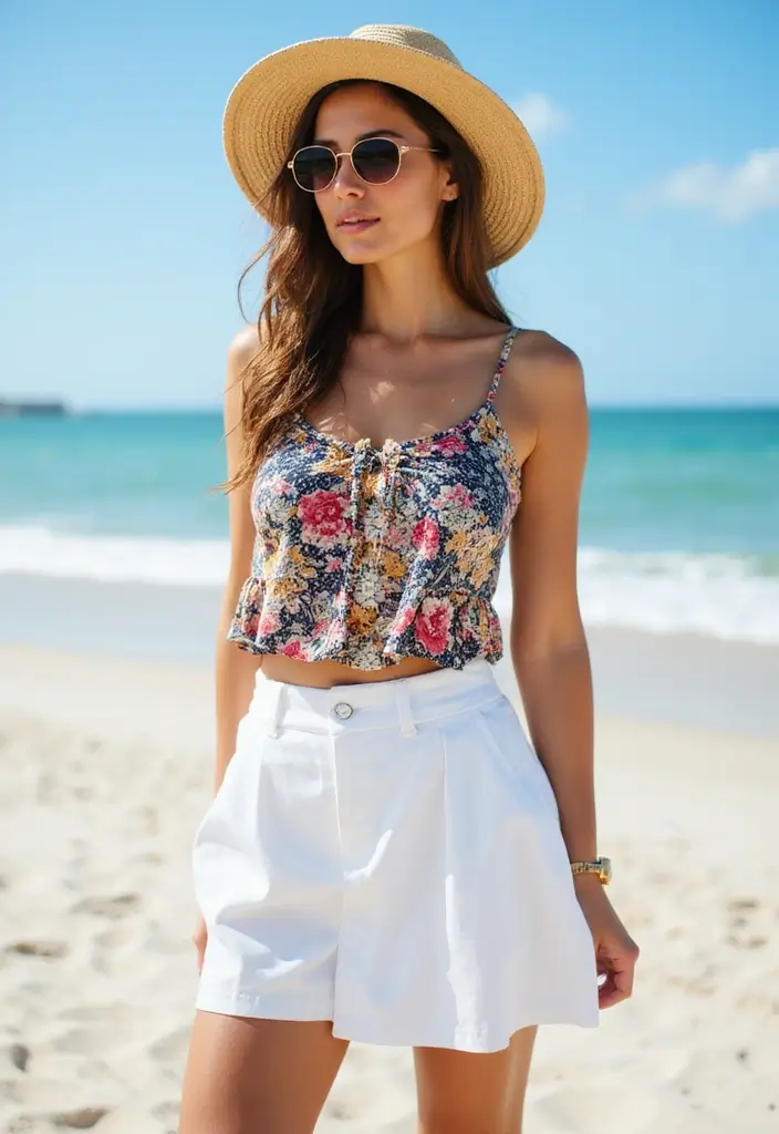 26 White Skirt Outfit Hijab Ideas That Feel Effortless - 7. Effortless Summer Vibes
