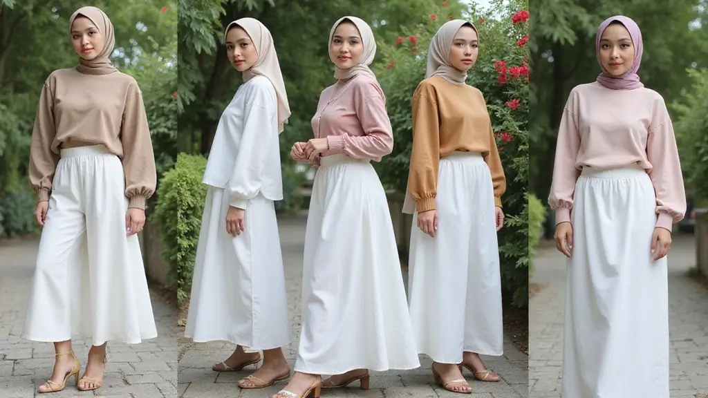 26 White Skirt Outfit Hijab Ideas That Feel Effortless