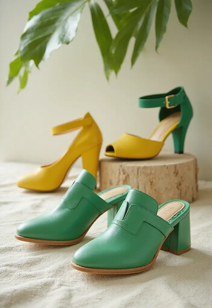 27 Green And Yellow Outfit Styling Tips To Wear With Confidence - 4. Statement Footwear