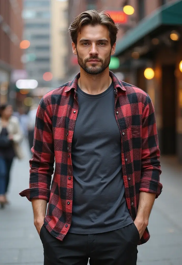 27 Must-Try Bad Boy Outfit Combos This Season - 12. Layered Looks with T-Shirts