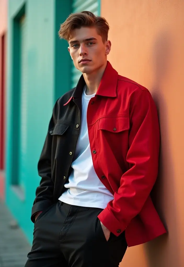 27 Must-Try Bad Boy Outfit Combos This Season - 15. Bold Color Blocking