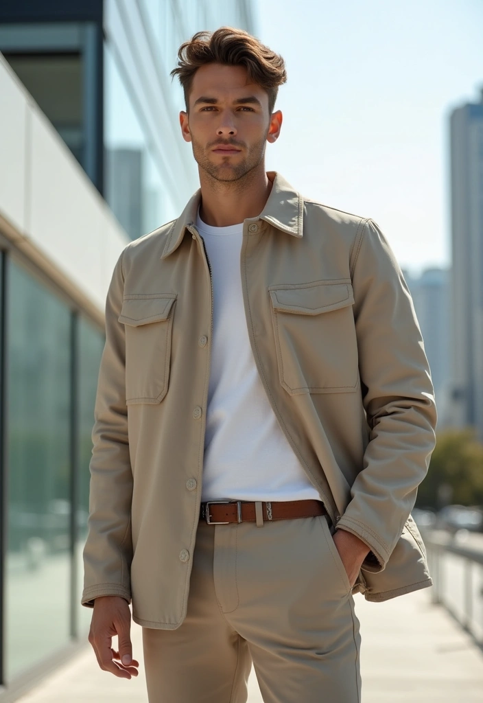 27 Must-Try Bad Boy Outfit Combos This Season - 18. Layering with Light Outerwear