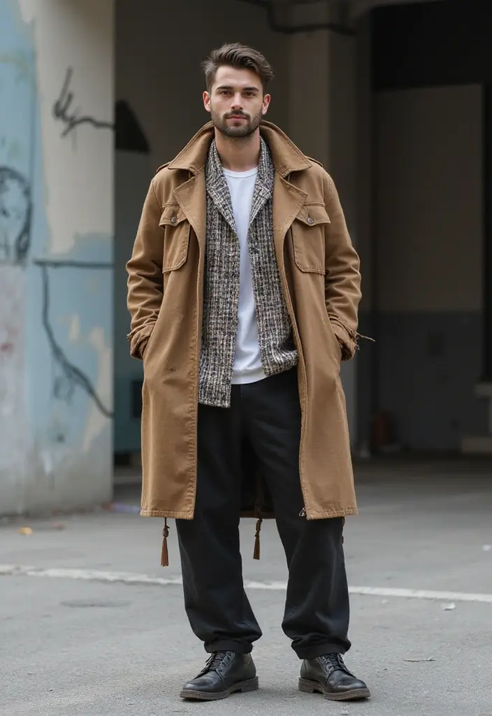 27 Must-Try Bad Boy Outfit Combos This Season - 26. Experimenting with Layering