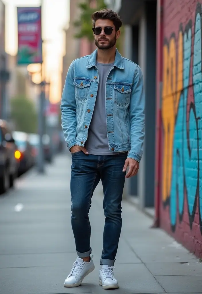 27 Must-Try Bad Boy Outfit Combos This Season - 3. Denim on Denim