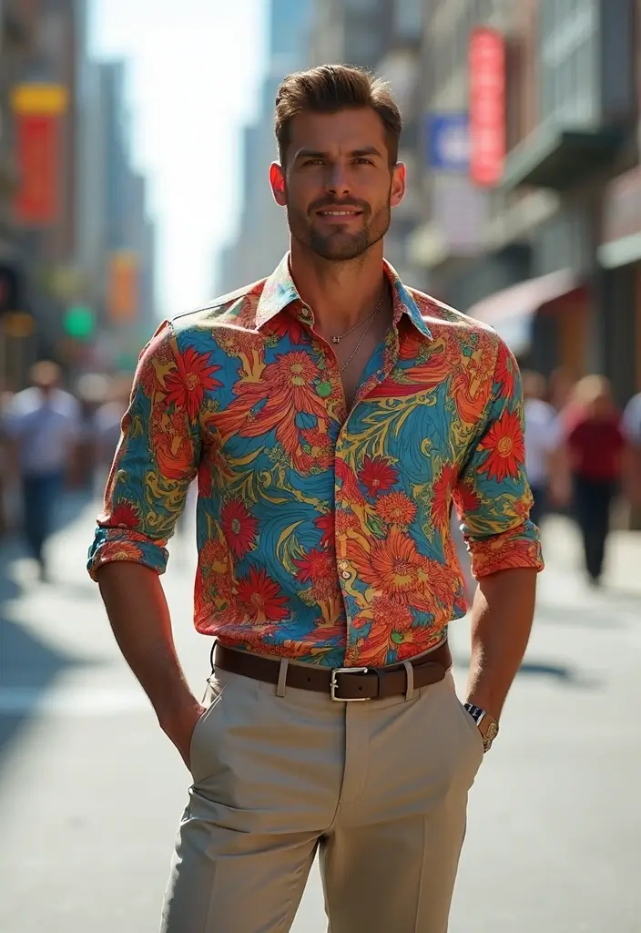 27 Must-Try Bad Boy Outfit Combos This Season - 7. Bold Prints and Patterns