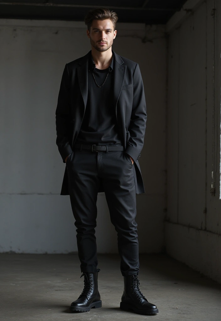 27 Must-Try Bad Boy Outfit Combos This Season - 8. Monochromatic Looks