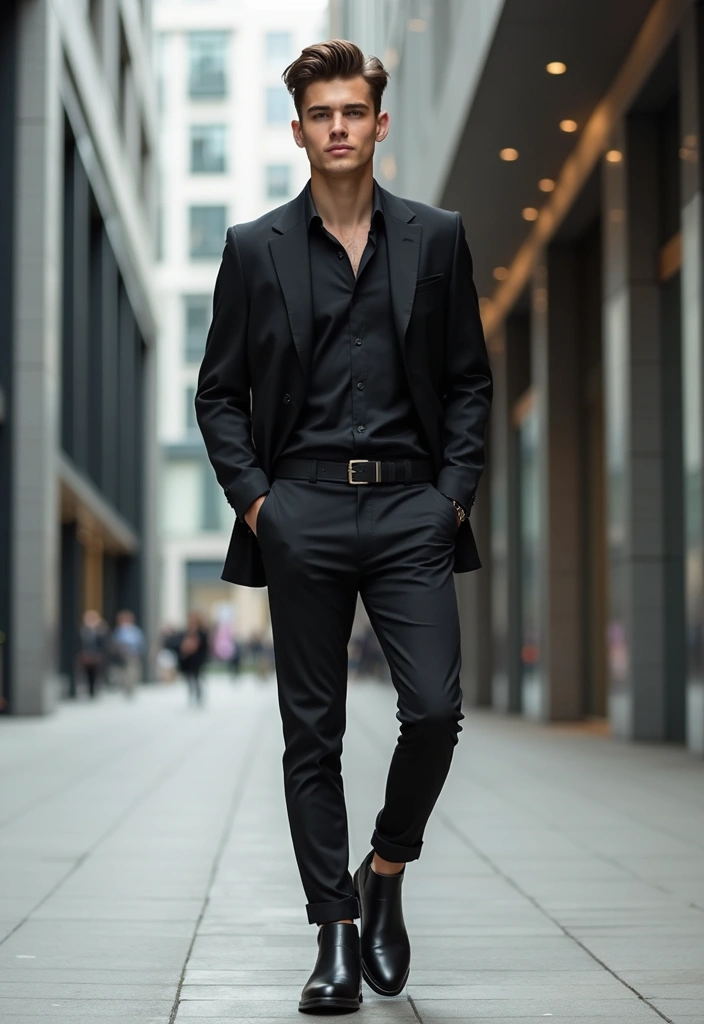 27 Must-Try Bad Boy Outfit Combos This Season - 9. Ankle Boots and Dark Trousers