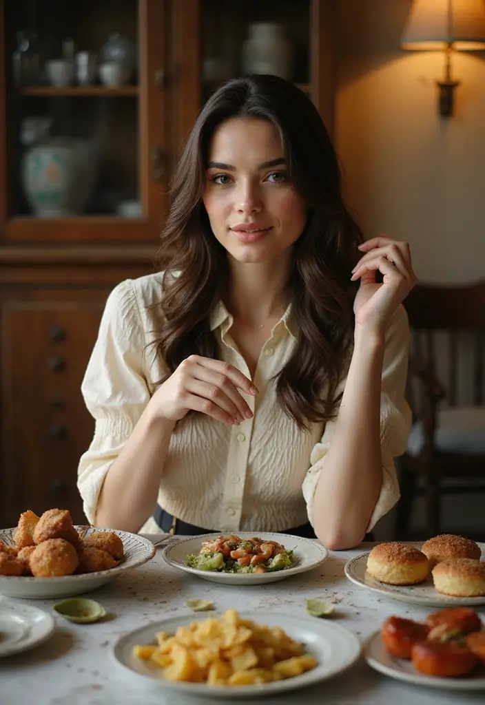 27 Must-Try Outfit Para Desayuno Combos This Season - 17. Vintage Blouse & Pleated Skirt