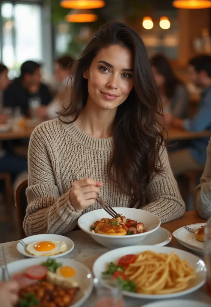 27 Must-Try Outfit Para Desayuno Combos This Season - 22. Ripped Jeans & Statement Sweater