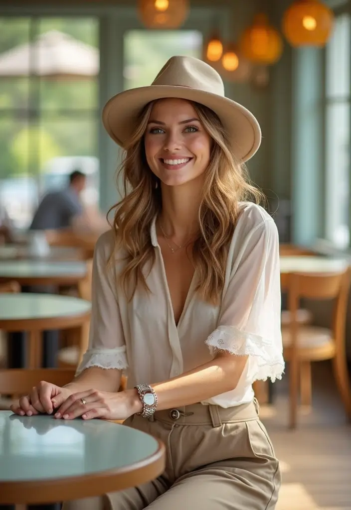 27 Transparent Top Outfit Inspirations For Real Life - 5. Casual Brunch Vibes