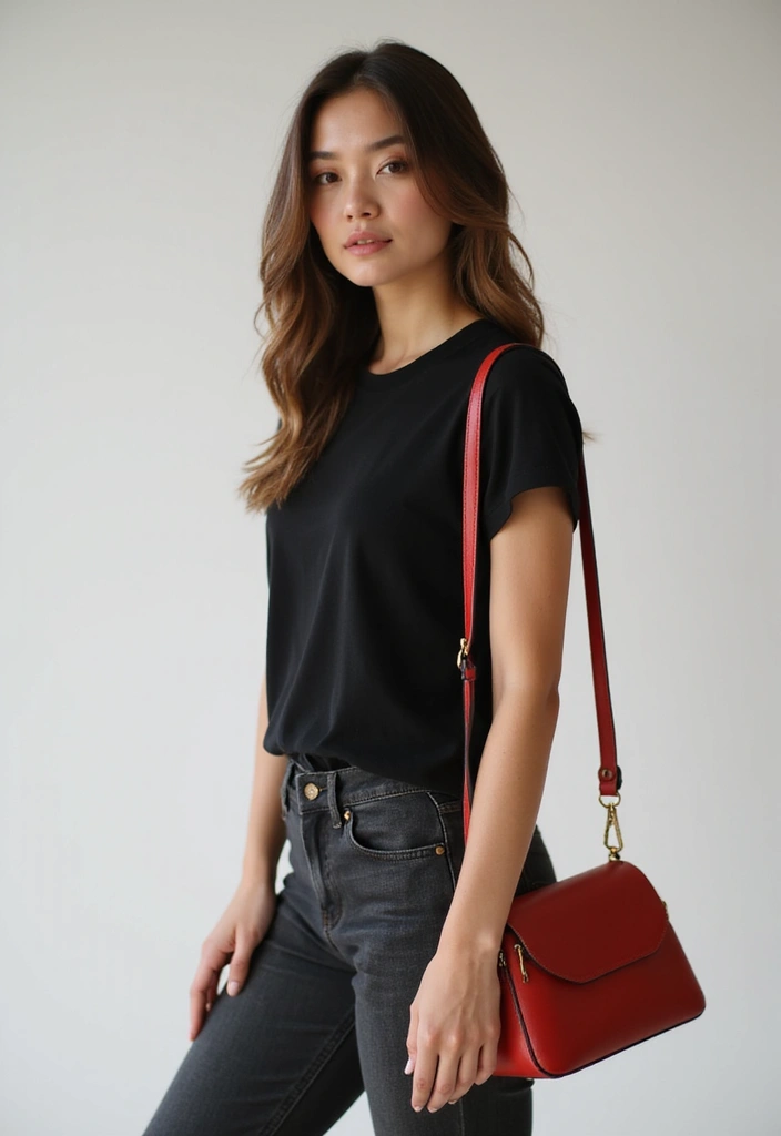 27 Trendy Red Bag Outfit To Refresh Your Closet - 21. The Power of Accessories