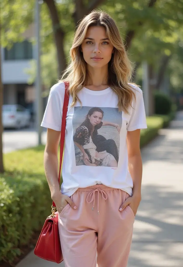 27 Trendy Red Bag Outfit To Refresh Your Closet - 26. Effortless Casual Days