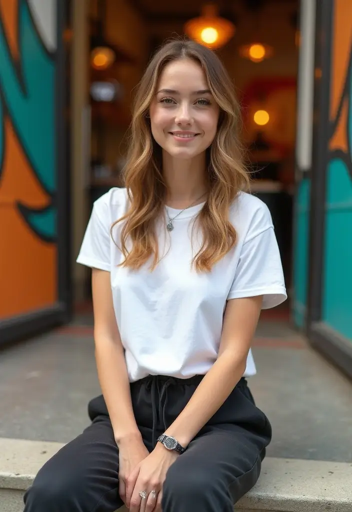 27 White Top Outfits That Flatter Every Figure - 7. White Graphic Tee