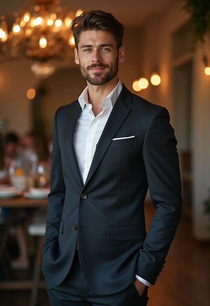 28 Chic Boy Outfit Ideas To Copy Right Now - 13. Casual Suit for Special Occasions