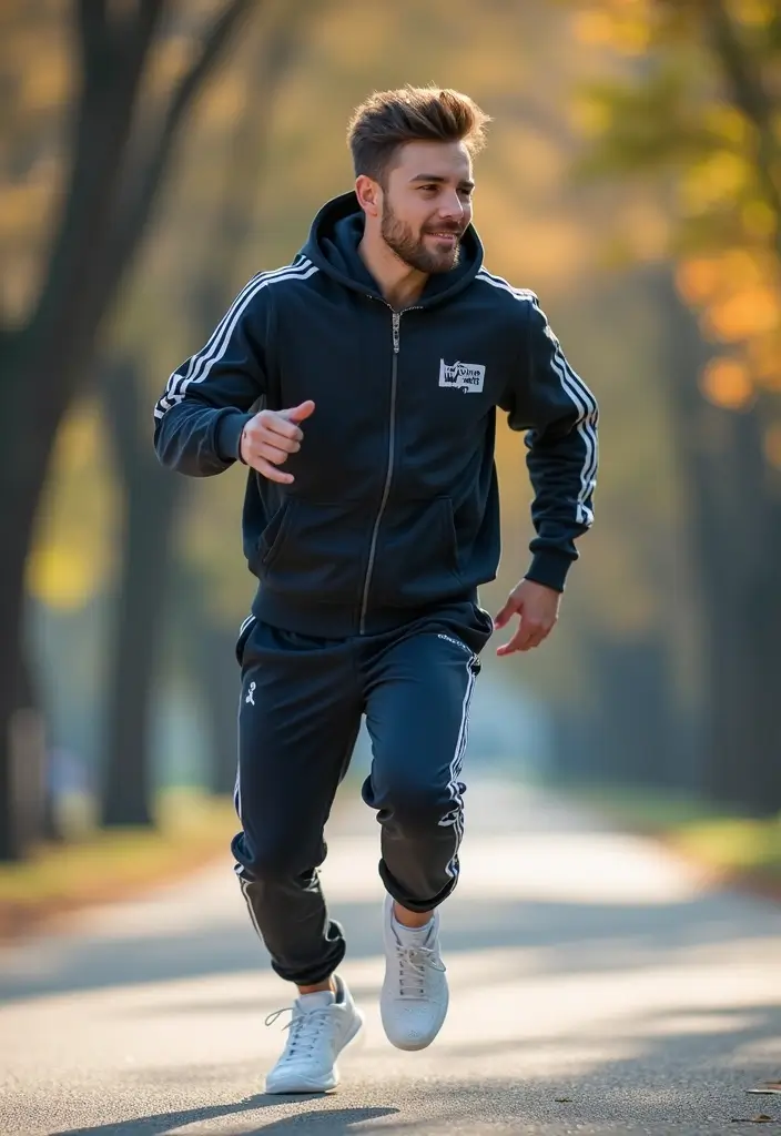 28 Chic Boy Outfit Ideas To Copy Right Now - 21. Trendy Tracksuit for Play