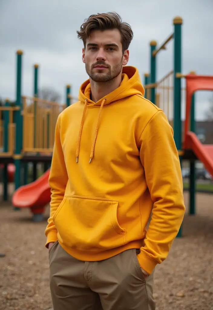 28 Chic Boy Outfit Ideas To Copy Right Now - 4. Layered Look with Hoodie and Trousers