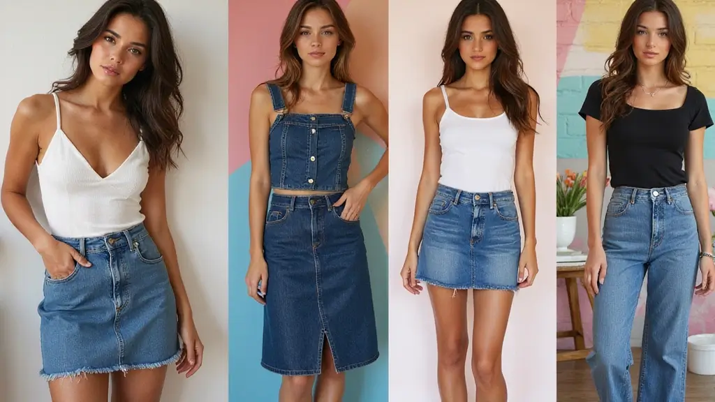 28 Outfit Jupe En Jean That Flatter Every Figure