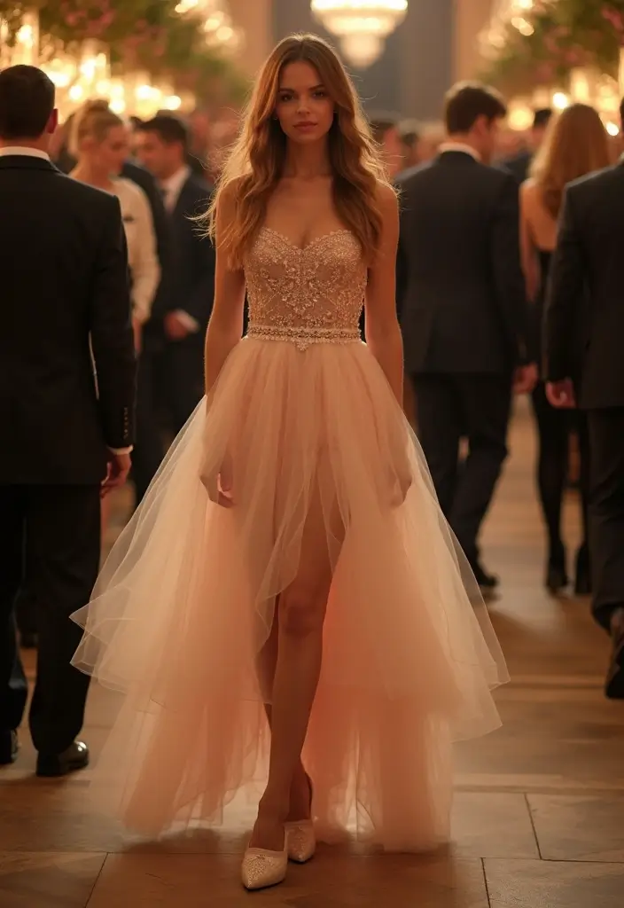 28 Trendy Kurt Geiger Shoes Outfit To Refresh Your Closet - 11. Mules with a Tulle Skirt