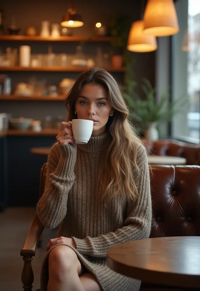 28 Trendy Kurt Geiger Shoes Outfit To Refresh Your Closet - 22. Combat Chukka Boots with a Sweater Dress