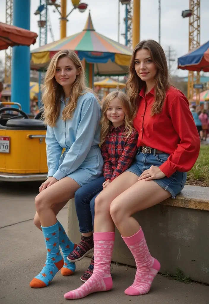 29 Amusement Park Outfit Looks That Will Upgrade Your Wardrobe - 11. Fun Socks: A Hidden Gem