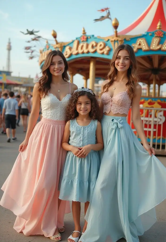 29 Amusement Park Outfit Looks That Will Upgrade Your Wardrobe - 12. Floaty Skirts for a Feminine Touch