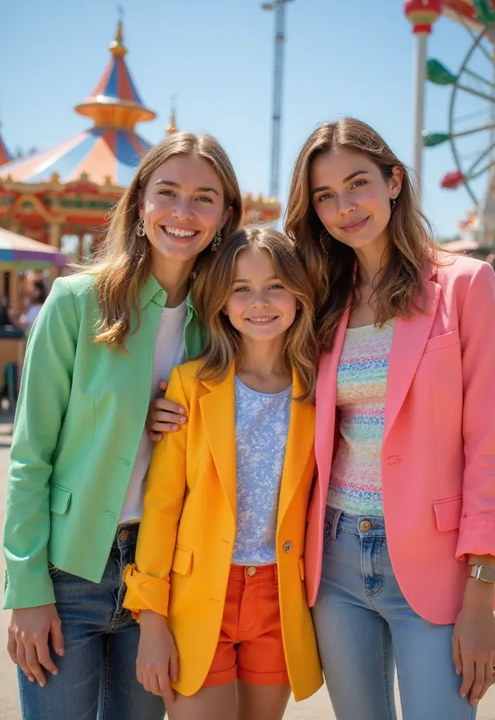 29 Amusement Park Outfit Looks That Will Upgrade Your Wardrobe - 24. Bright & Fun Color Palettes