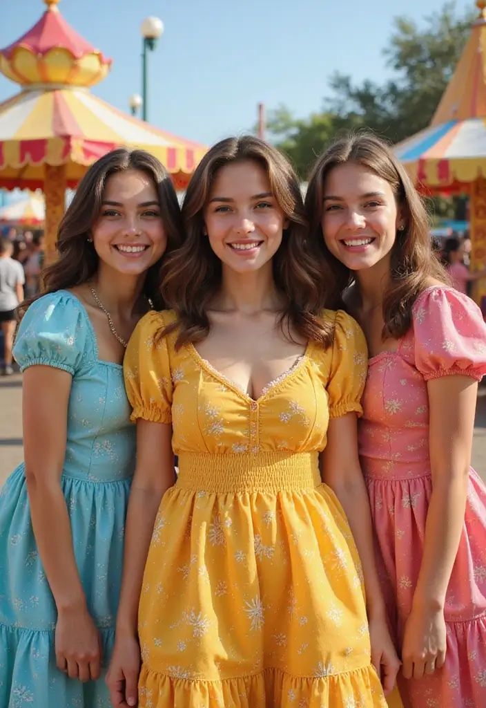 29 Amusement Park Outfit Looks That Will Upgrade Your Wardrobe - 3. Whimsical Dresses for Your Little Ones