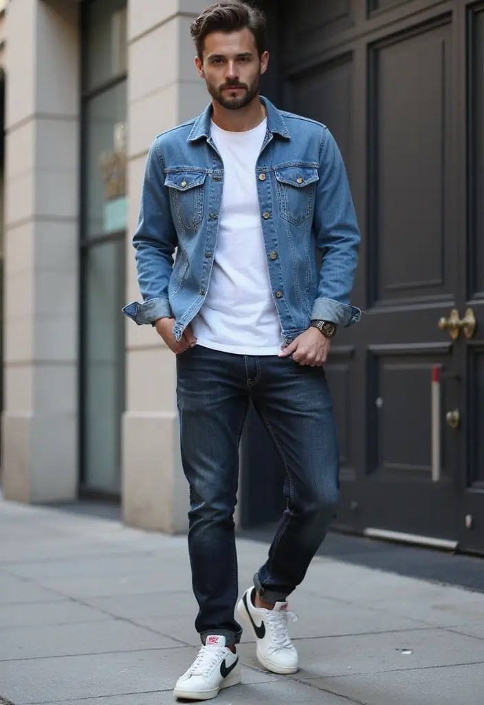 29 Fresh Nike P6000 Outfit Man Ideas You Need To Try - 15. Classic Denim Look
