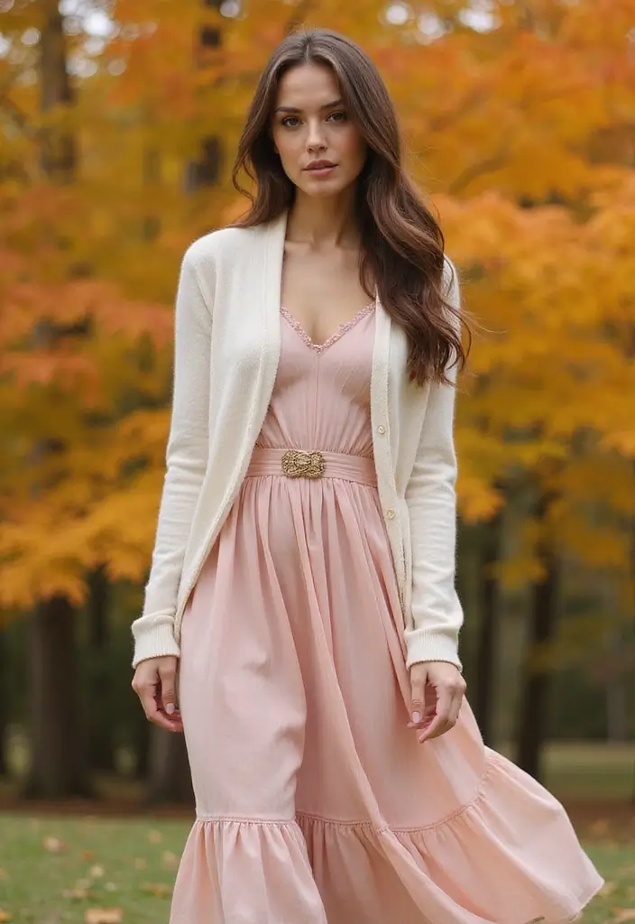 29 Must-Try Fall Church Outfit Combos This Season - 5. Midi Dress with Cardigan