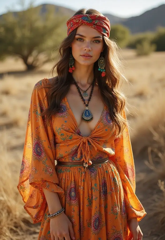 29 Stylish Doll Outfit Dress To Impress For Every Occasion - 2. Groovy 70s Boho Style