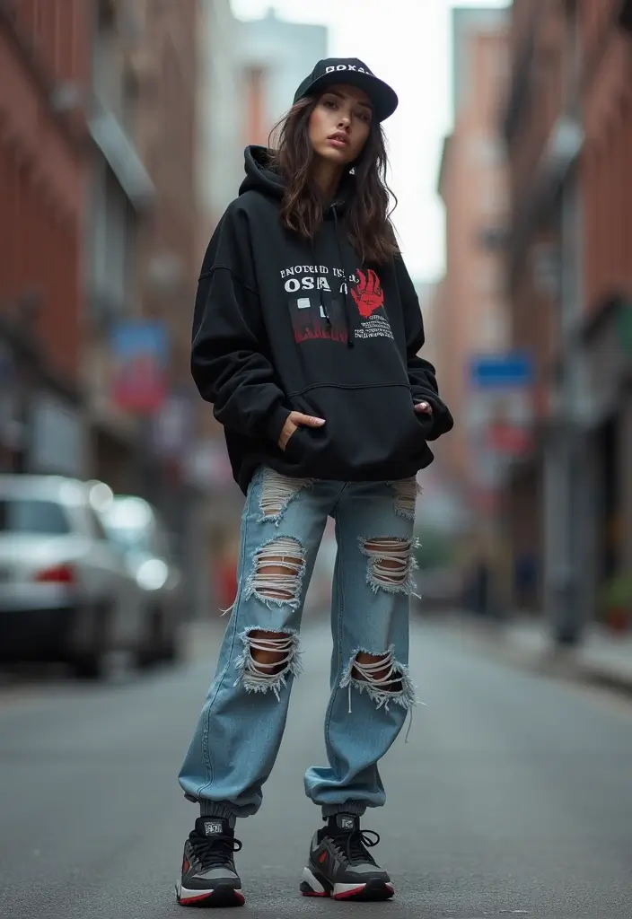 29 Stylish Doll Outfit Dress To Impress For Every Occasion - 21. Edgy Streetwear Style