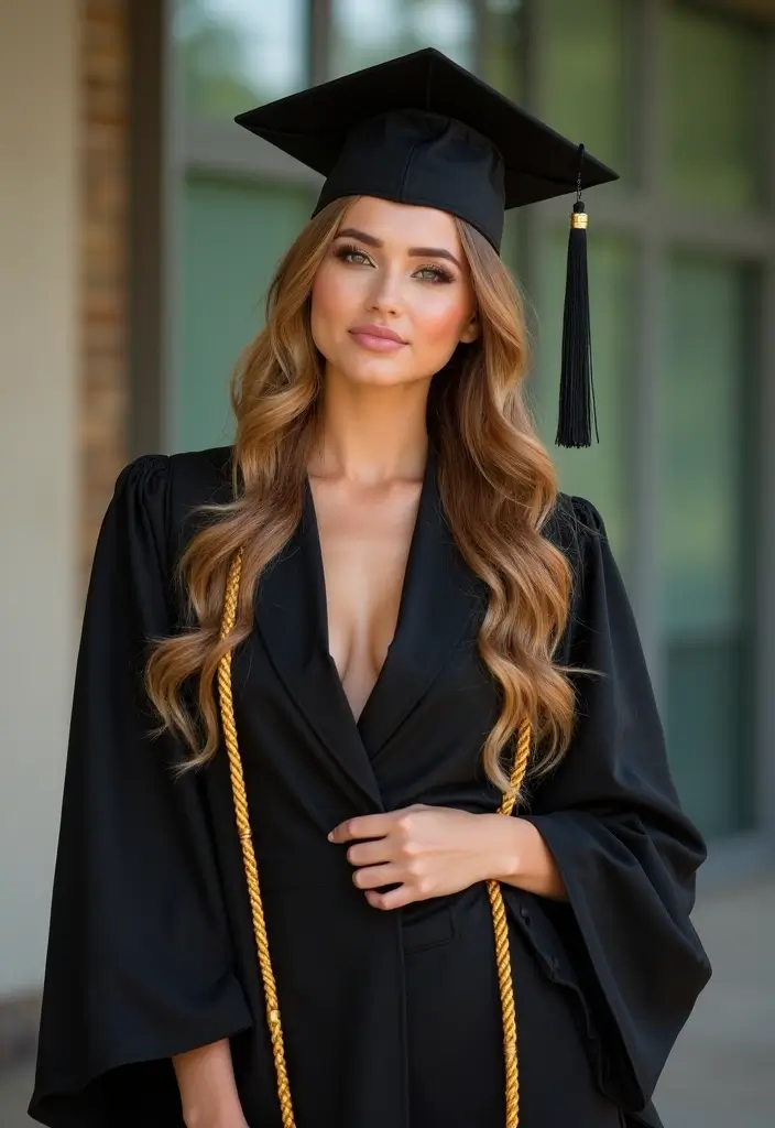 29 Stylish Doll Outfit Dress To Impress For Every Occasion - 27. Gorgeous Graduation Outfit