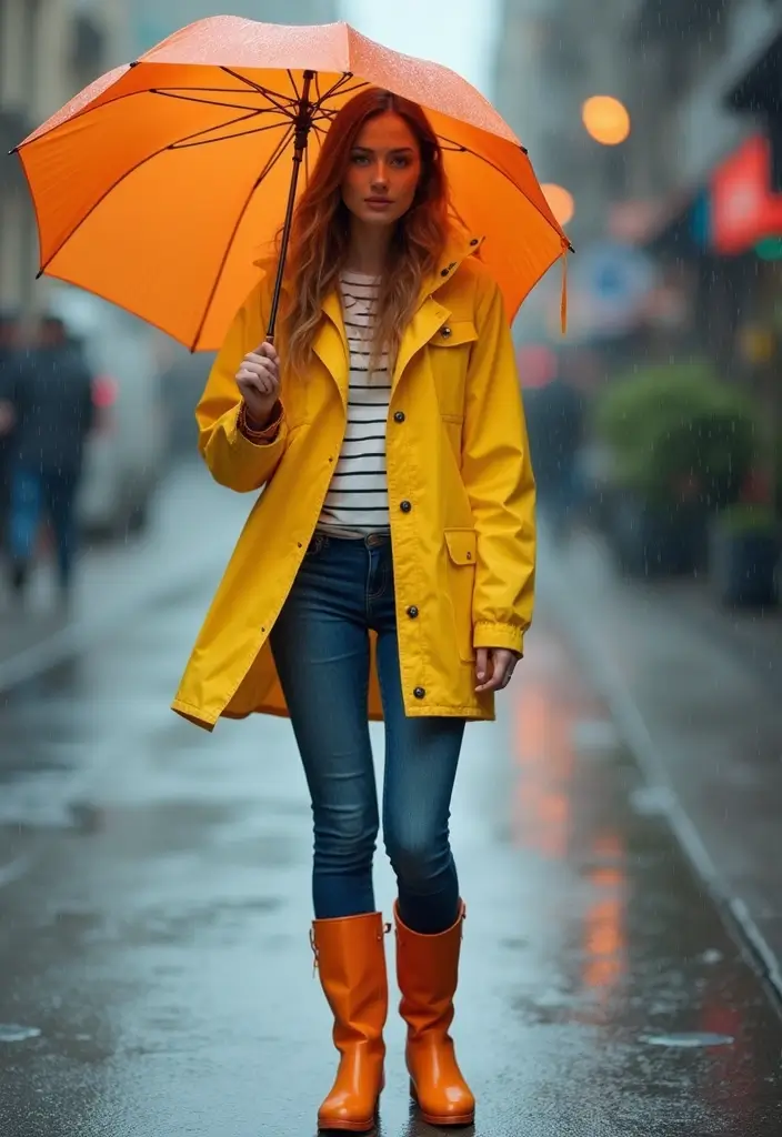 29 Stylish Doll Outfit Dress To Impress For Every Occasion - 9. Stylish Rainwear