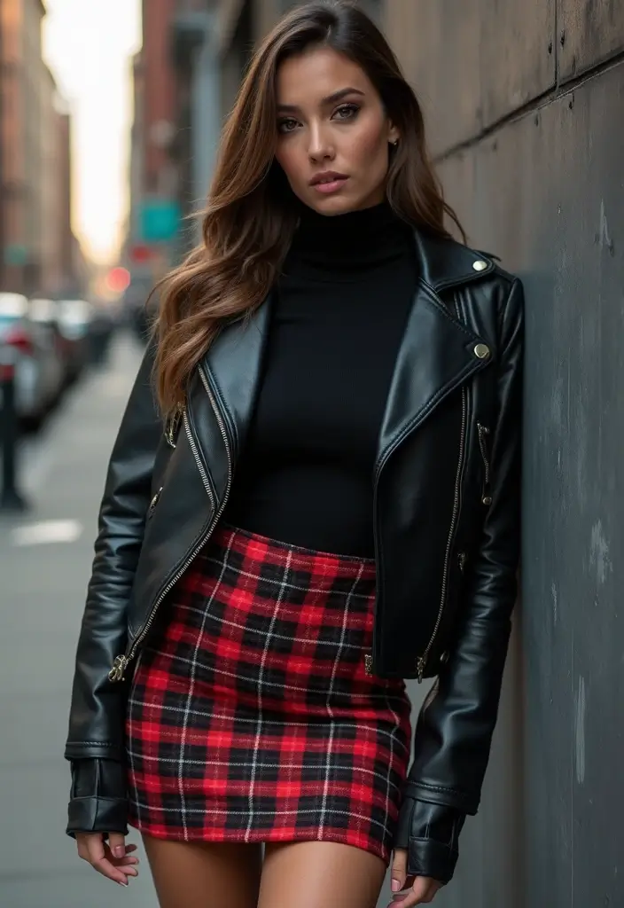 30 Idee Outfit Invernali Inspirations For Real Life - 10. Edgy Layers